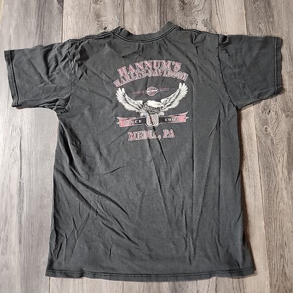 Harley-Davidson Shirt Mens L Media PA Motorcycle Grey - Picture 2 of 3